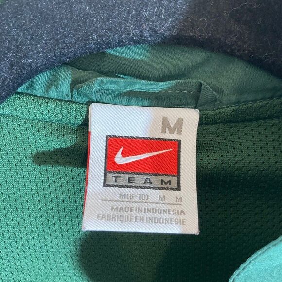 Vintage Nike Miami Hurricanes Zip Up Track Jacket Women Medium Windbreaker FLAW - Picture 3 of 16